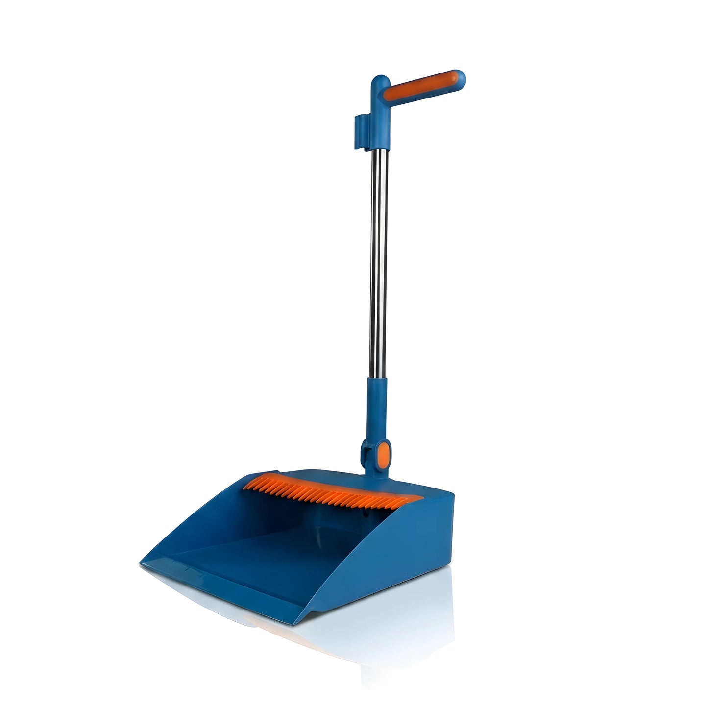 Long Handle Upright Broom & Dustpan Set With Comb Teeth