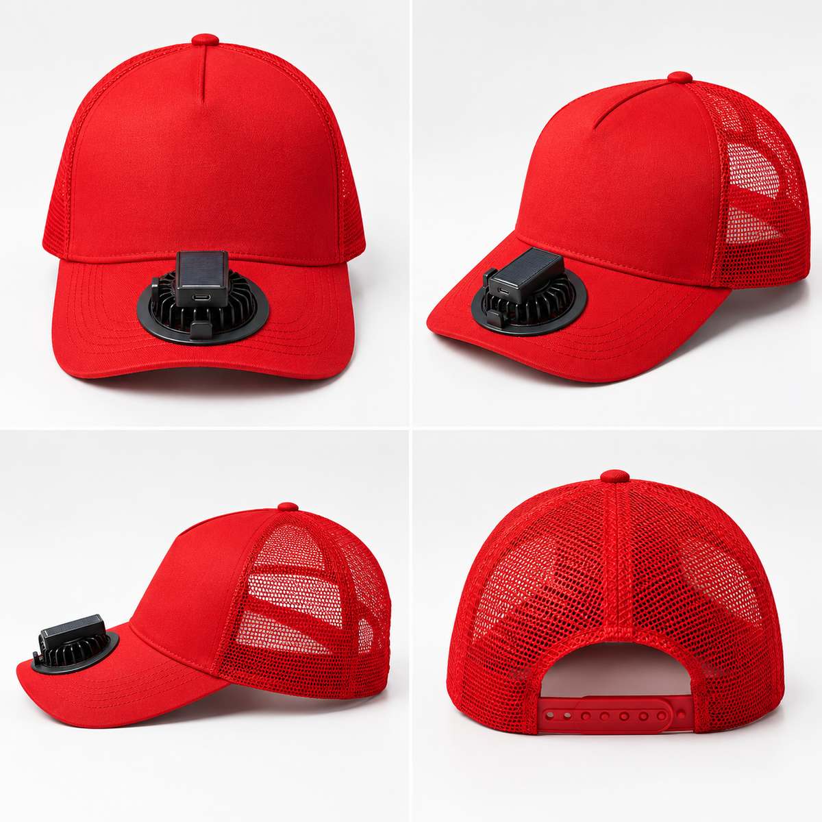 Solar-Powered Mini Fan Baseball Cap