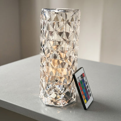 Crystal Diamond Ambient Touch & Remote Control Table Lamp