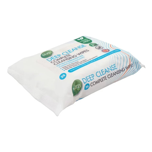 Pure Deep Cleanse Facial Wipes 25's