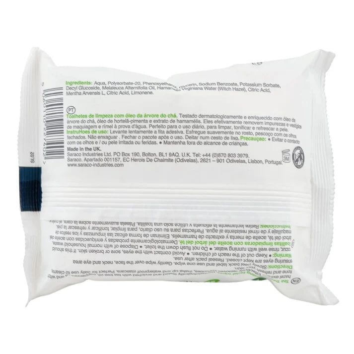 Pure Deep Cleanse Facial Wipes 25's