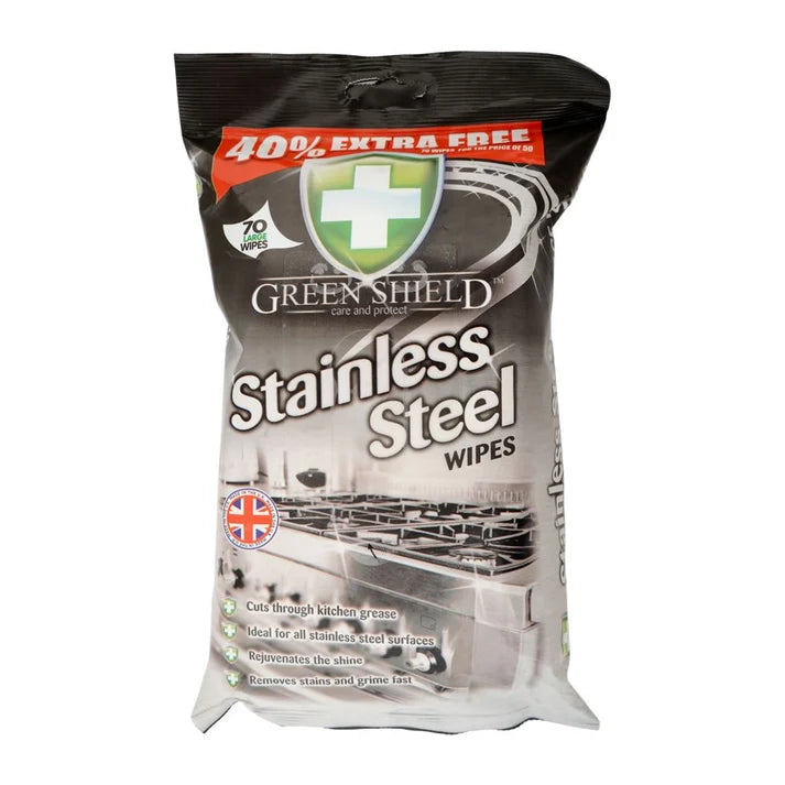 Greenshield Stainless Steel Wipes 70's