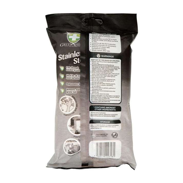 Greenshield Stainless Steel Wipes 70's