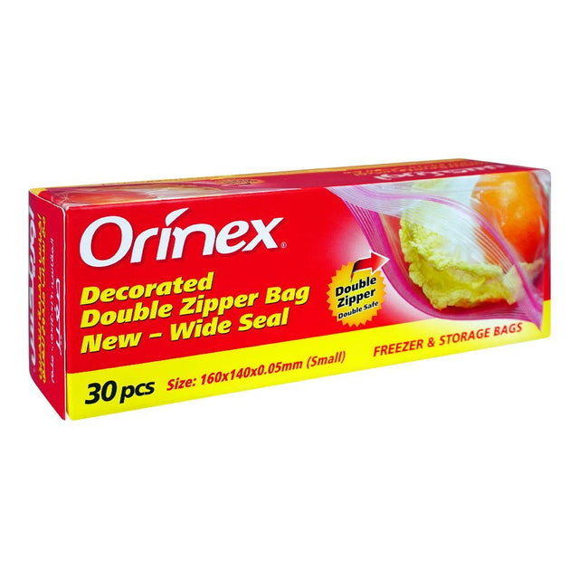 Orinex Double Zipper Storage Bag 30 Bags