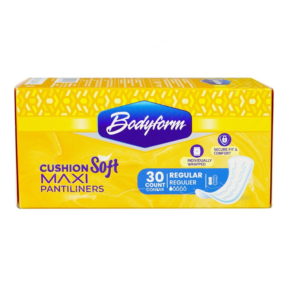 Bodyform Cushion Soft Maxi Regular Pantiliners 30's pack