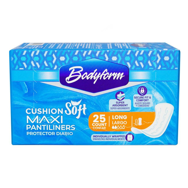 Bodyform Cushion Soft Maxi Long Pantiliners 25's pack