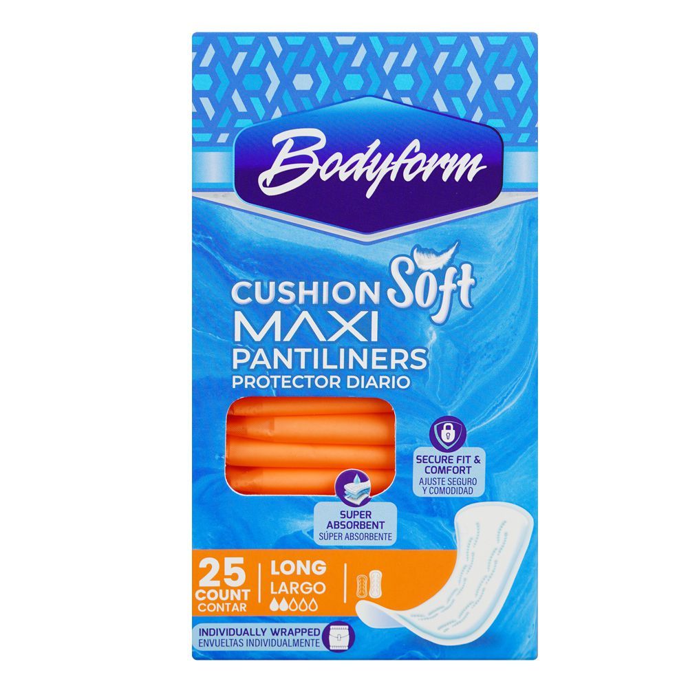 Bodyform Cushion Soft Maxi Long Pantiliners 25's pack