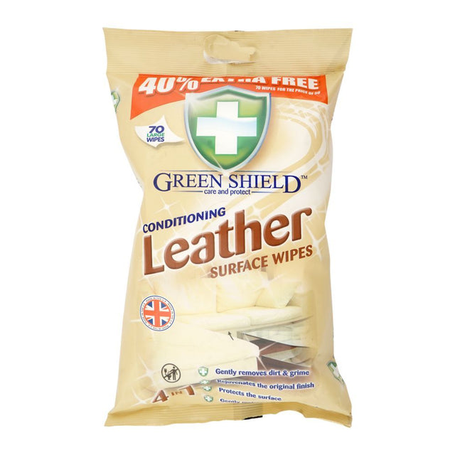 Greenshield Conditioning Leather Wipes 70's