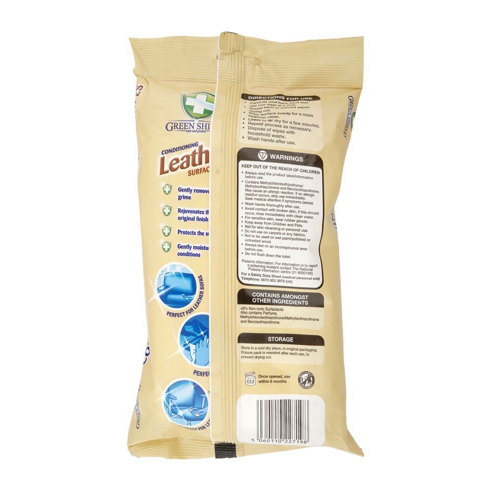 Greenshield Conditioning Leather Wipes 70's