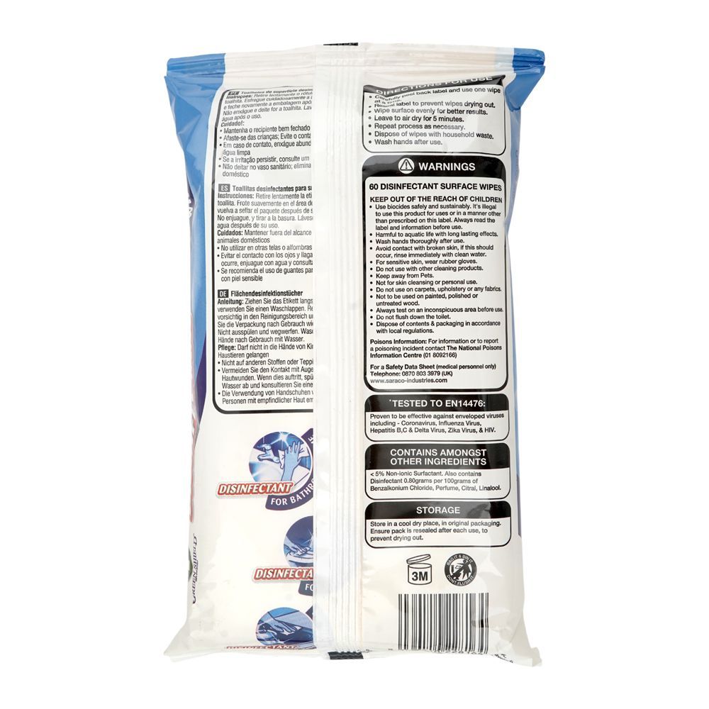 Greenshield Disinfectant Surface Wipes 60's