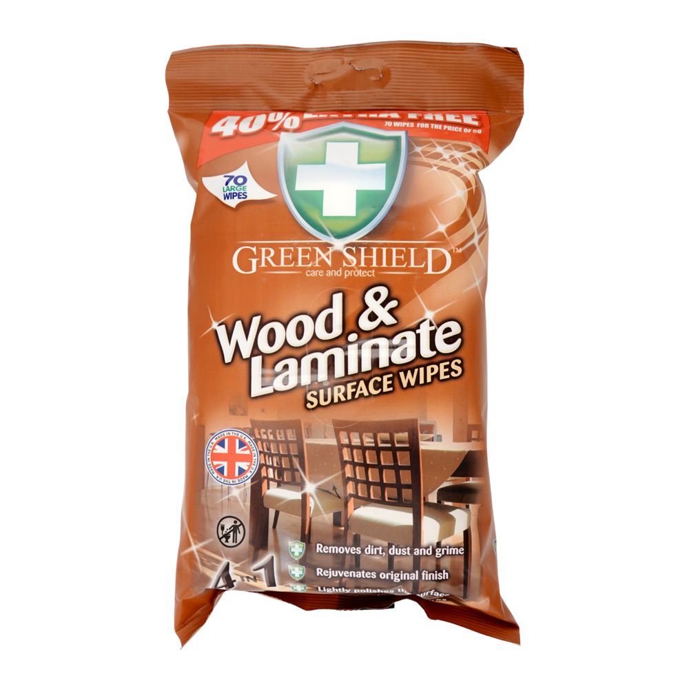 Greenshield Laminate & Wood Floor Wipes 24's