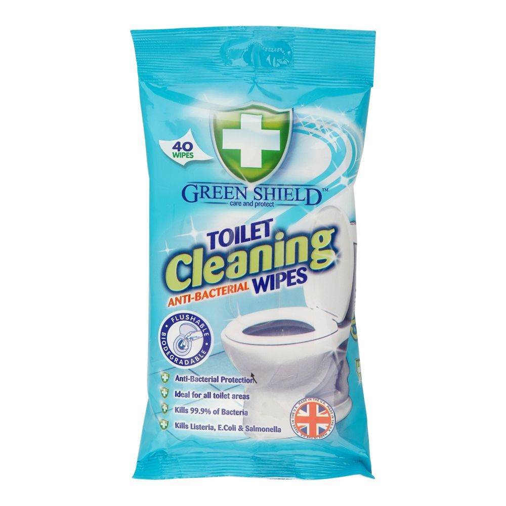 Greenshield Toilet Cleaning Wipes 40's