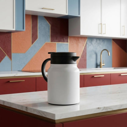 Modern Matte White Insulated Thermal Carafe & Pitcher