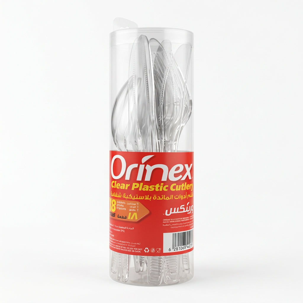 Orinex Clear Cutlery 18's ST-C-301/302/303