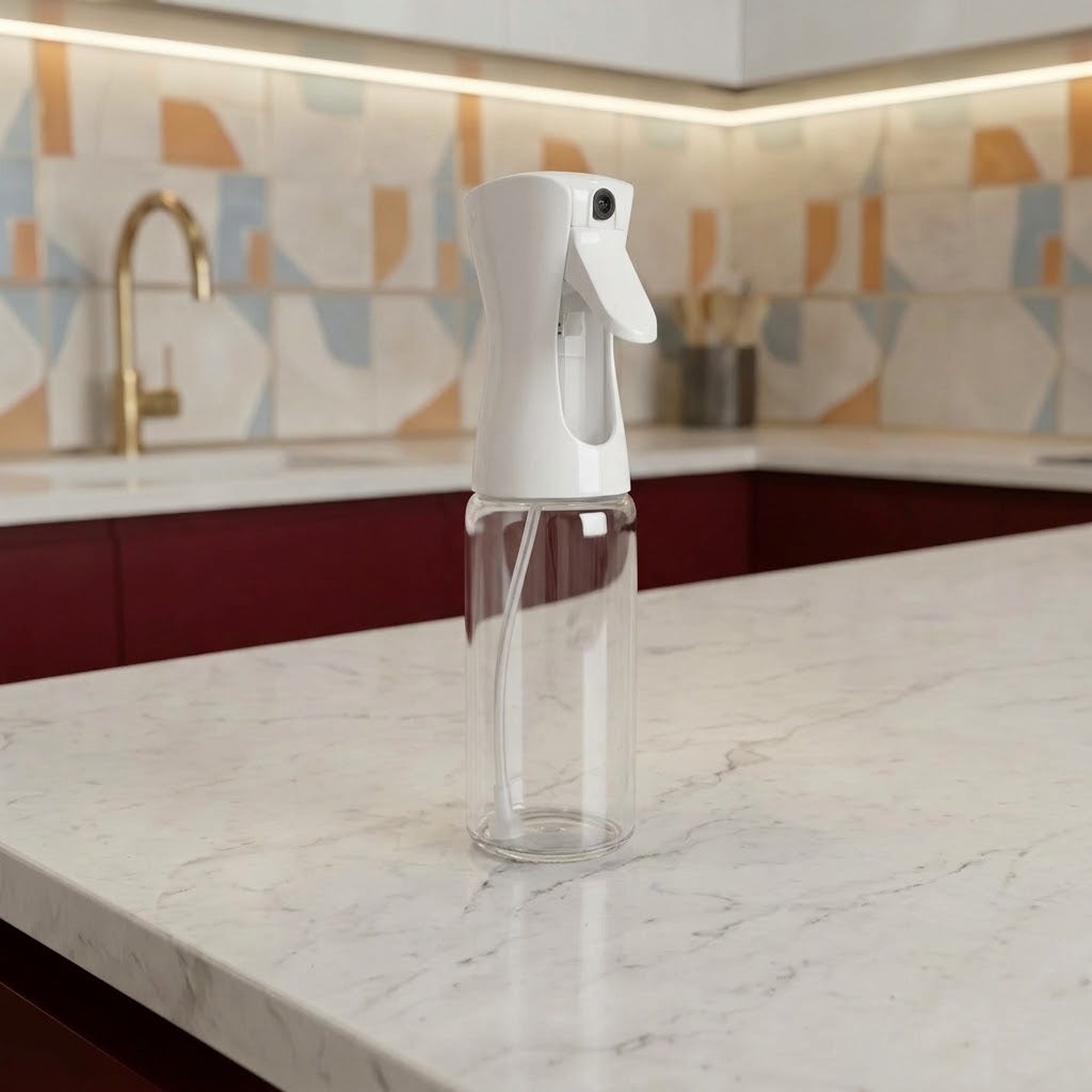 Professional Black & White Continuous Fine Mist Spray Bottle