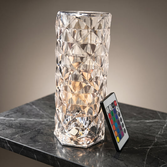 Crystal Diamond Ambient Touch & Remote Control Table Lamp