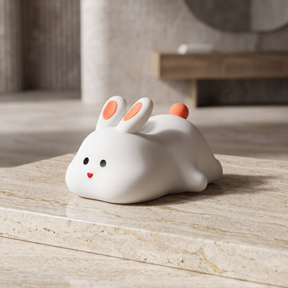 Cute Bunny Silicone Touch Night Light Lamp For Kids Room