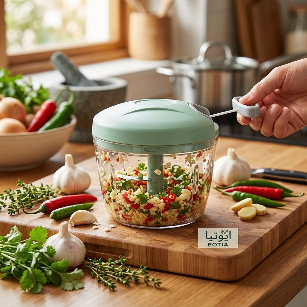 Eotia Mini Food Chopper & Garlic Grinder (3 Blade Variant)