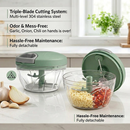 Eotia Mini Food Chopper & Garlic Grinder (3 Blade Variant)
