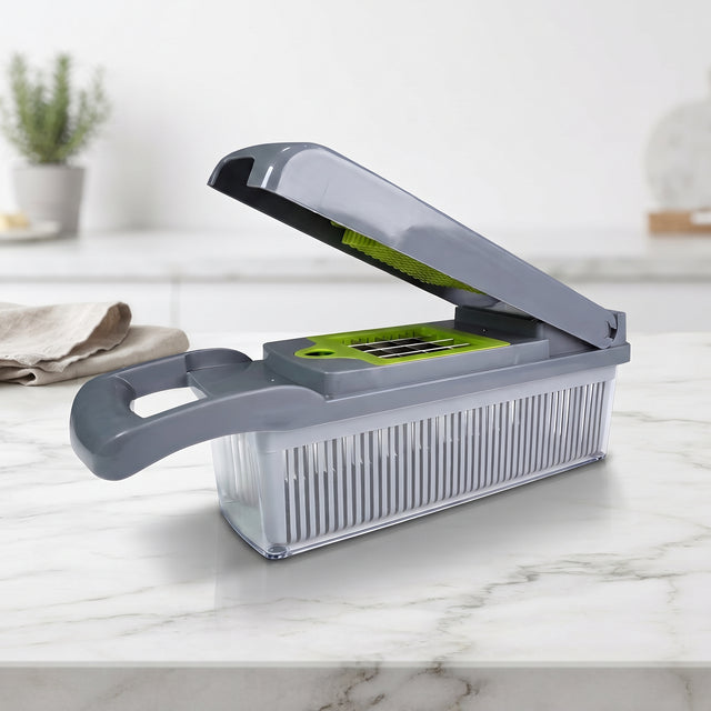 Vegetable Cutter 14-in-1 – Chopper, Slicer, Dicer & Mandoline Cutter Set