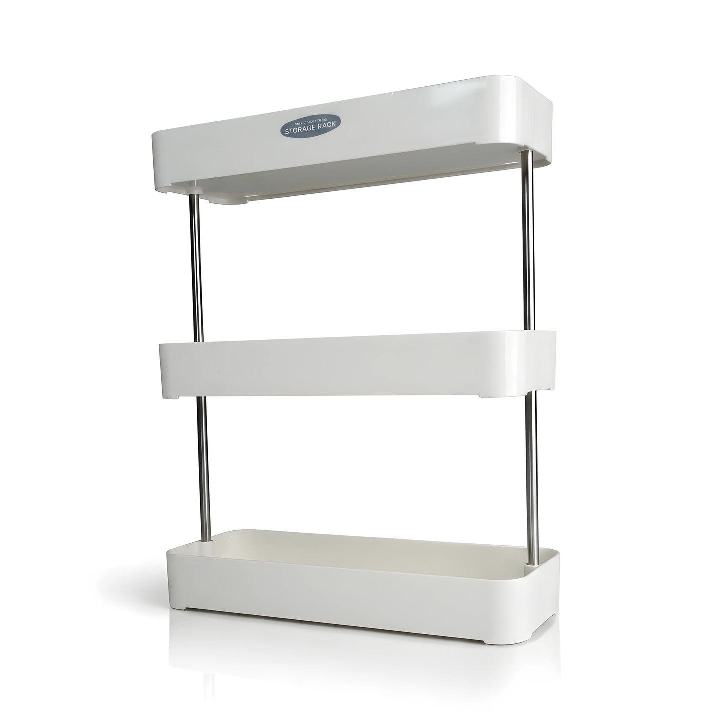 3-Tier Rectangular Spice Rack Organizer Stainless Steel Shelf