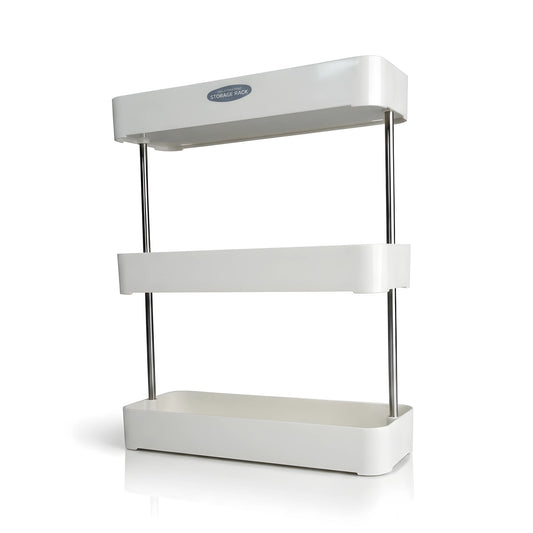 3-Tier Rectangular Spice Rack Organizer Stainless Steel Shelf