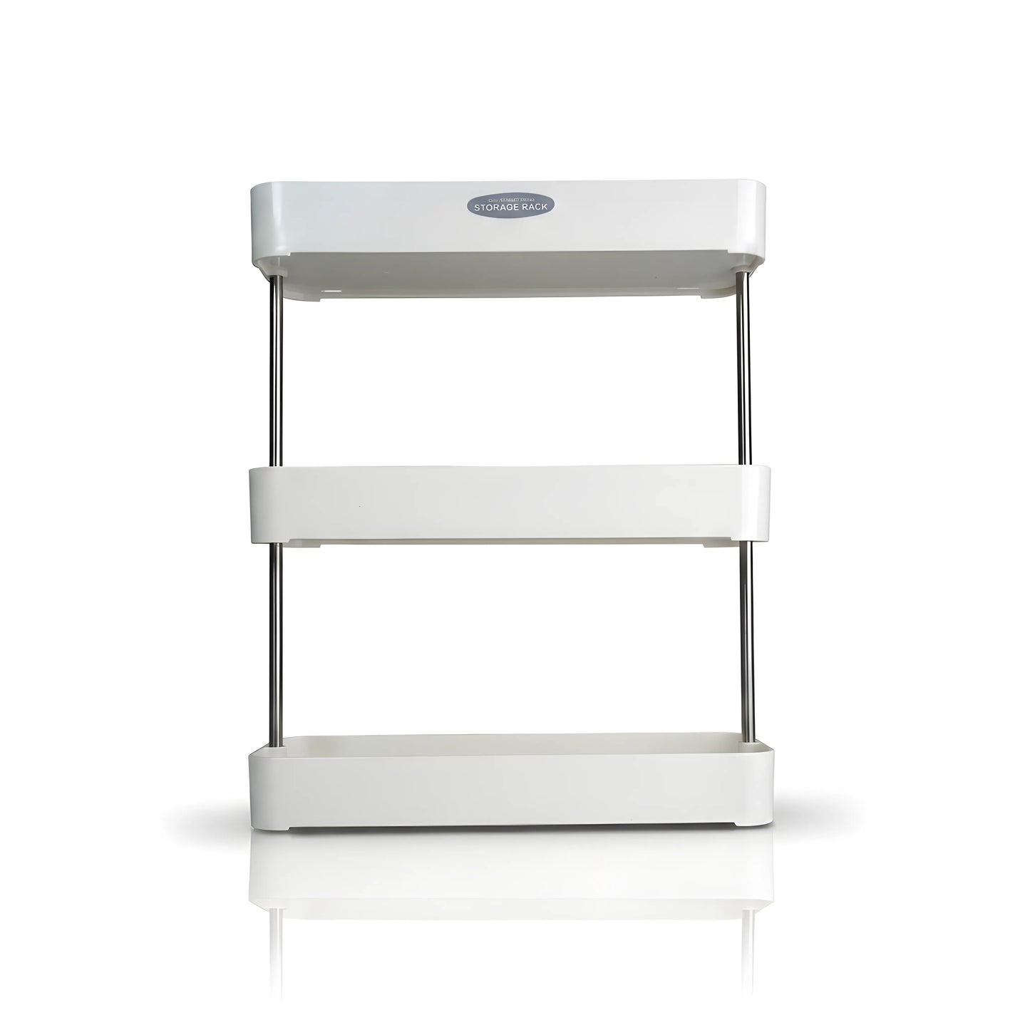 3-Tier Rectangular Spice Rack Organizer Stainless Steel Shelf