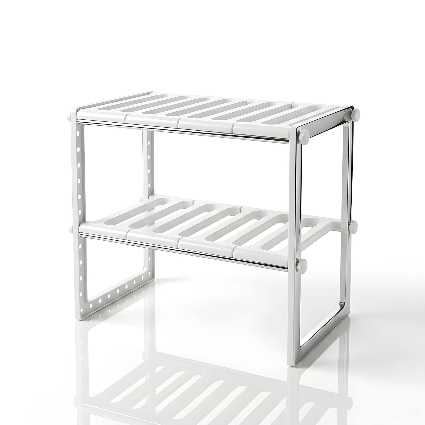 2-Tier Under Sink Sliding Storage Rack & Cabinet Organizer