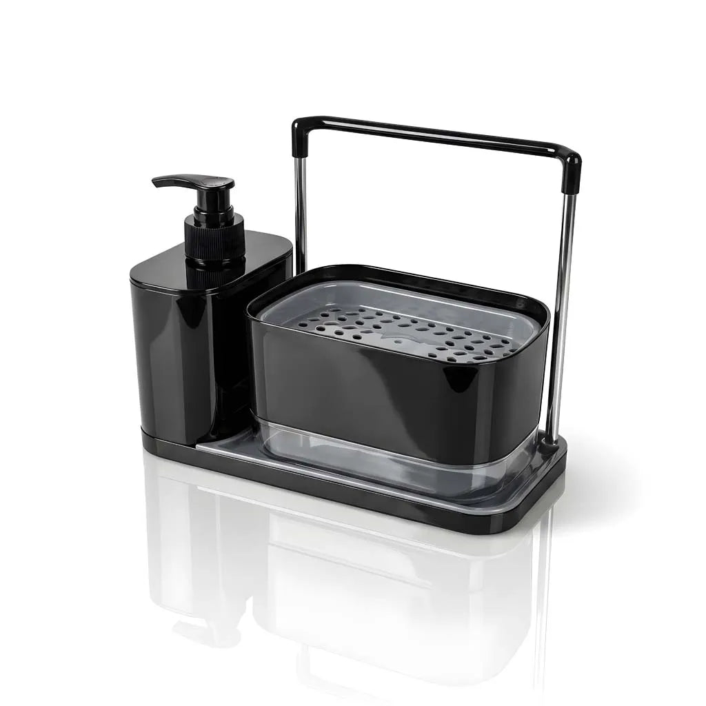 Dual Pump Hand & Dish Soap Dispenser Caddy Organizer Set