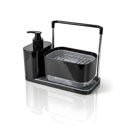 Dual Pump Hand & Dish Soap Dispenser Caddy Organizer Set