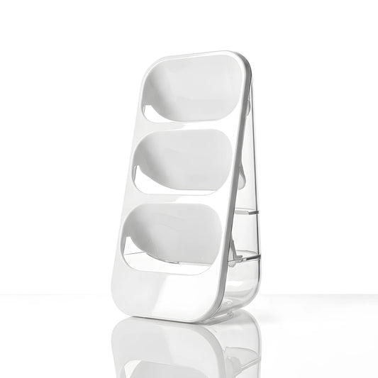 3-Compartment Stainless Steel Cutlery Stand & Utensil Holder