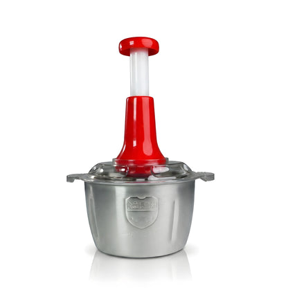 Stainless Steel Bowl Manual Pressing Food Chopper & Qeema Maker