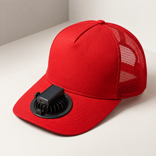 Solar-Powered Mini Fan Baseball Cap
