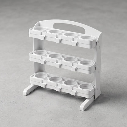 3-Tier Freestanding Egg Dispenser & Storage Rack with Carrying Handle