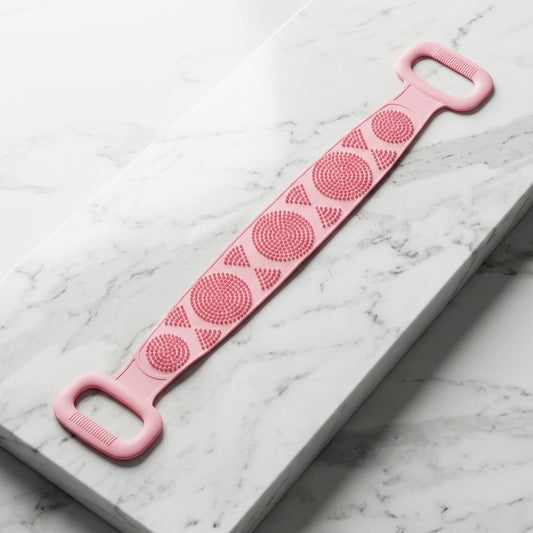 Silicone Exfoliating Back Scrubber & Bath Massage Strap