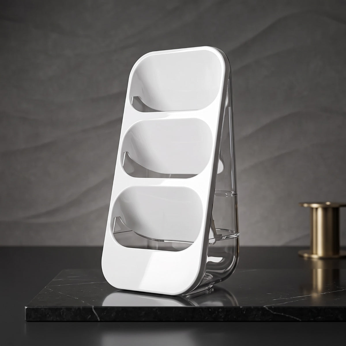 3-Compartment Cutlery Stand & Utensil Holder