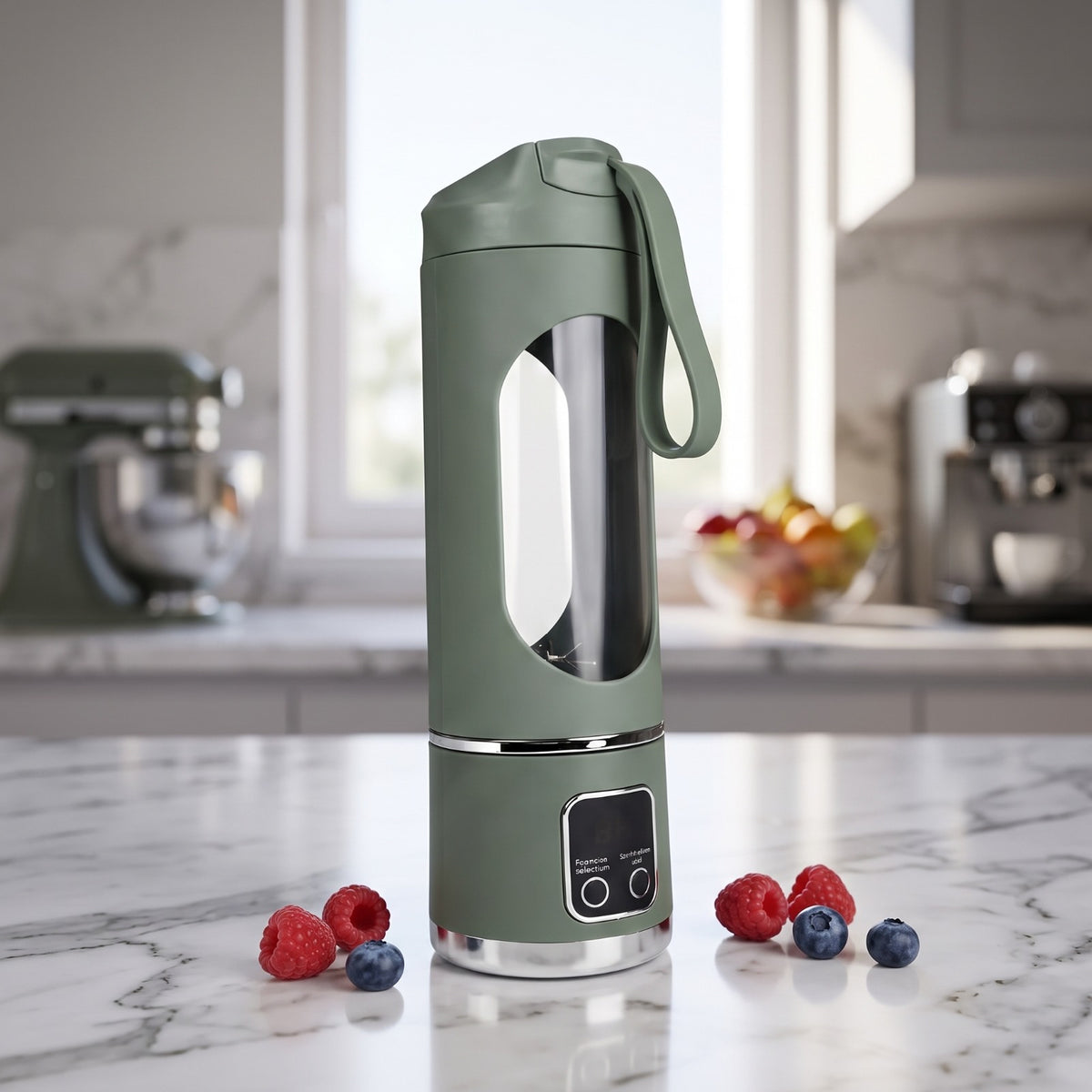 Portable Electric Fruit Juicer & Smoothie Blender Bottle HS-860