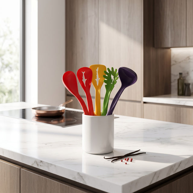 Silicone Cooking Utensil Set – Non-Stick & Heat Resistant Kitchen Spoons
