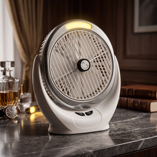 Rechargeable Multi-Speed USB Desktop Cooling Fan With Night Light