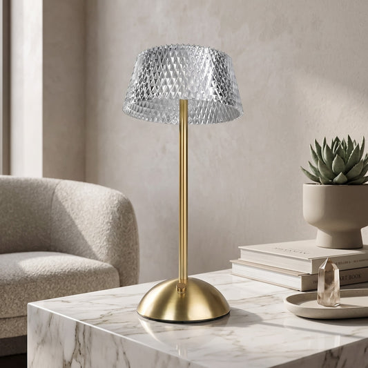 Cylindrical Diamond Facet Touch Sensor Ambient Lamp