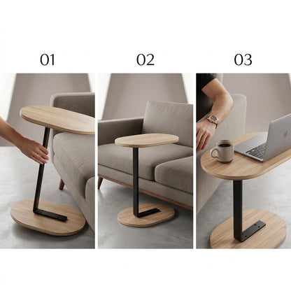 Modern Oval C-Shaped Side Table (Copy)
