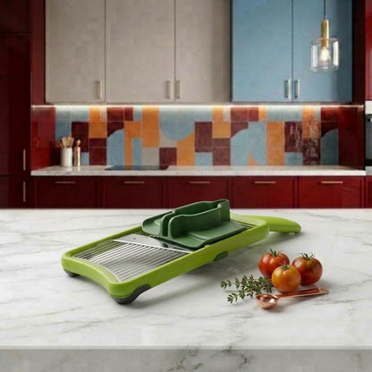 Handheld Mandoline Slicer & Julienne Cutter with Safety Guard