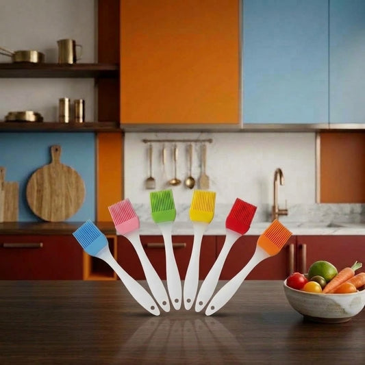 Heat Resistant Silicone Basting & Oil Brush For Cooking & BBQ