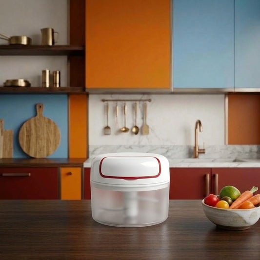 Manual Hand-Pull Speedy Mini Food Chopper & Cutter