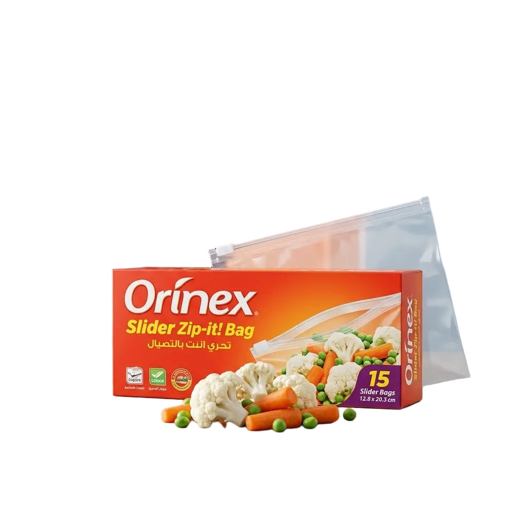 Orinex Slider Zip-it Bag 15 Bags Medium