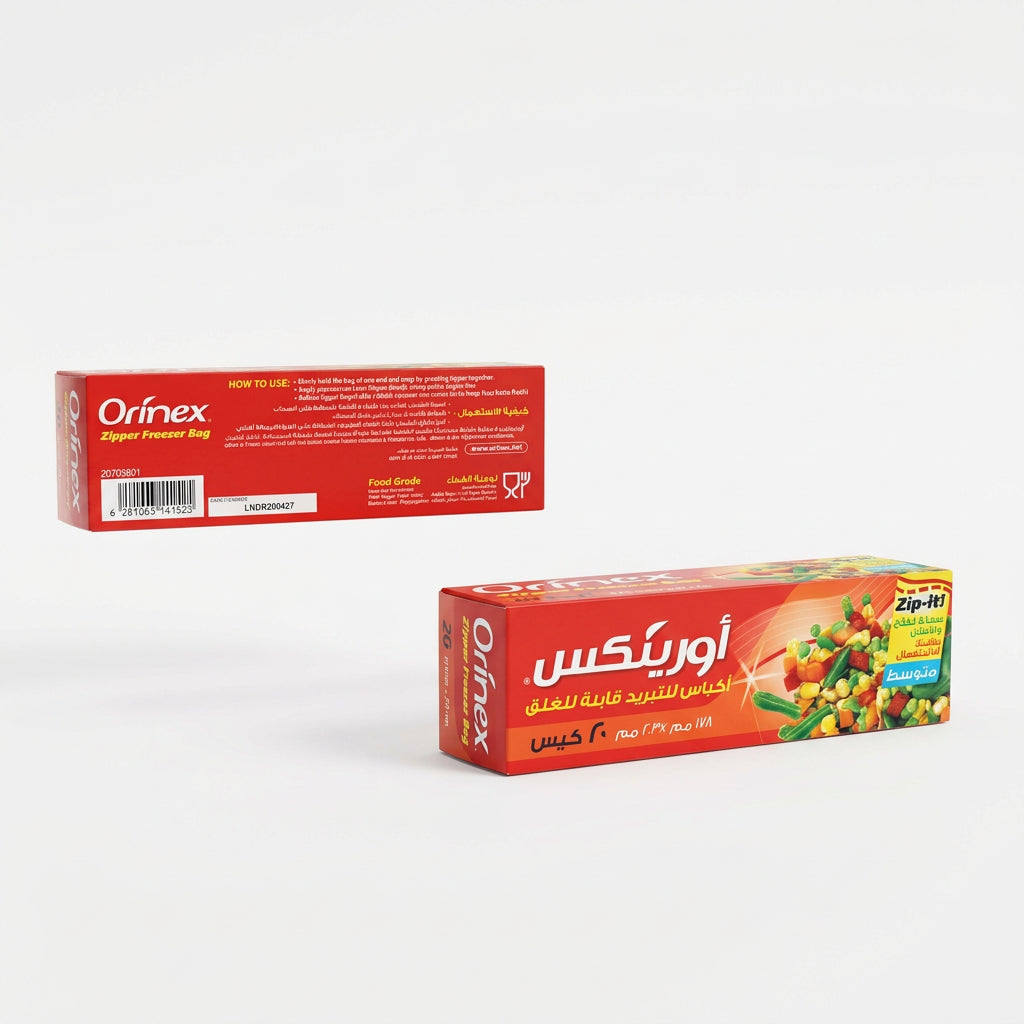Orinex Zipper Freezer Bag 20 Bag