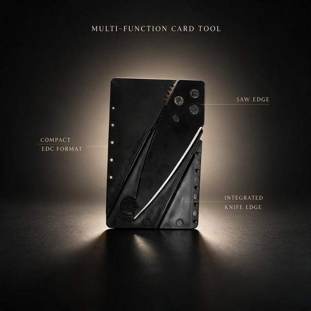 Safety Knife – Ultra-Slim Folding Pocket Credit Card Knife for Outdoor & EDC